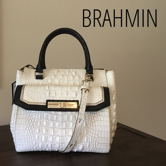 Brahmin Handbags - Brahmin Malia Satchel Sugar Tri-Texture